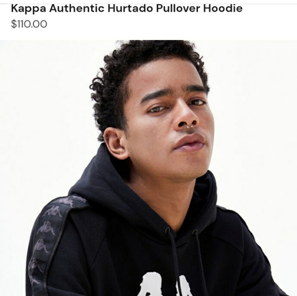 KAPPA Hooded Sweatshirt 222 BandaHurtadoMan Medium - Picture 12 of 16